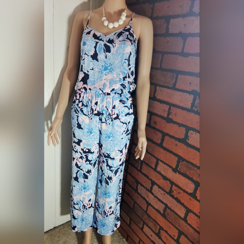 LILLY PULITZER, Pim Floral Jumpsuit. Size XXS - Picture 2 of 9